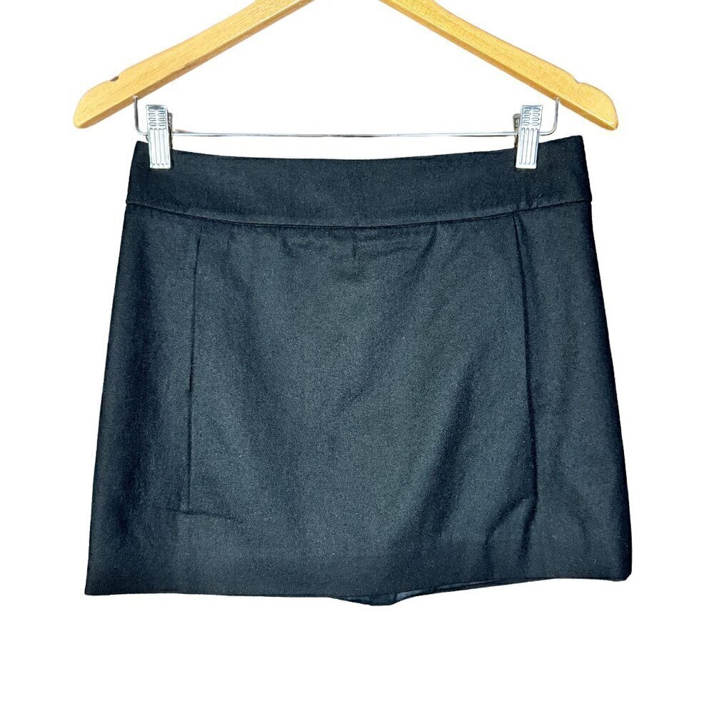 Club Monaco Black Wool Blend Mini Skirt Size 0
